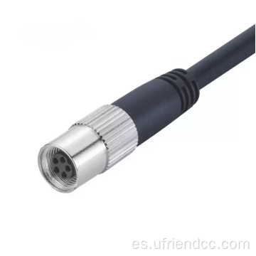 Cables de conectores M9 blindados por cable moldeado por tornillo para el agua